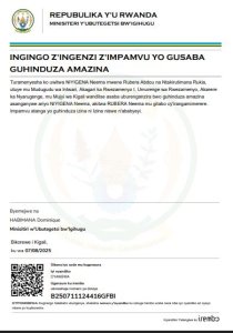 NIYIGENA Neema yasabye guhindura amazina akitwa RUBERA Neema