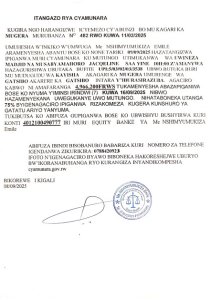 Itangazo rya cyamunara y'umutungo utimukanwa