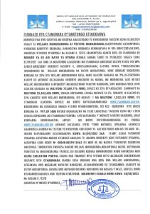 Itangazo rya cyamunara y'umutungo utimukanwa