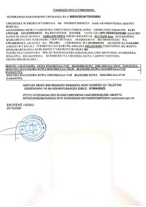 Itangazo rya cyamunara ry'umutungo utimukanwa