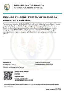 NIYIDUKUNDA Nelly Joel yasabye guhindura amazina akitwa Joel Carter NIYIDUKUNDA