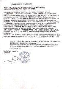 Itangazo rya cyamunara y'umutungo utimukanwa