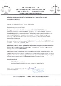 Itangazo: Inyandiko imenyesha Umugenagaciro umutungo ugomba kugurishwa