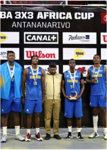 Basketball: U Rwanda rwegukanye umudali wa Feza mu Mikino Nyafurika y'abakina ari batatu
