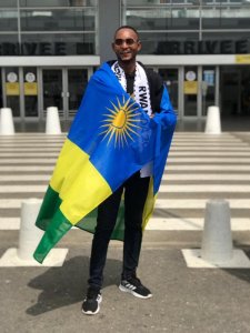 Rukundo Dismas yerekeje muri Côte d'Ivoire guhatanira ikamba rya Mister Africa 2021[Amafoto]