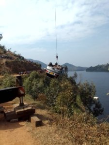 Burera: Polisi yarohoye imodoka iheruka kugwa mu Kiyaga