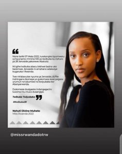 Kwibuka28: Miss Muheto Divine yageneye ubutumwa urubyiruko arwibutsa gusigasira Indangagaciro z'Umuco w'u Rwanda
