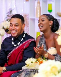 Miss Shimwa Guelda n'umugabo we Habimana Hussein bari mu byishimo bidasanzwe[AMAFOTO]