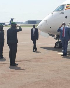 Lt Gen Muhoozi Kainerugaba umuhungu wa Perezida Museveni yageze mu Rwanda