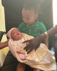 Perezida Kagame yakiriye undi mwuzukuru mu muryango we