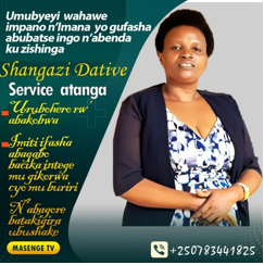 UBUHAMYA KUBANTU SHANGAZI DATIVE YAFASHIJE KU BIBAZO BARI BAFITE BYO KURANGIZA VUBA NO KUBURA UBUSHAKE