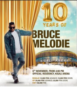 Bruce Melodie yatangaje ibyamamare bikomeye bizamufasha mu kwizihiza isabukuru ye y'imyaka 10