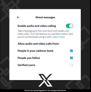 Abakoresha X mu minsi mike bashobora kuzajya bahamagarana hakoreshejwe amajwi n'amashusho