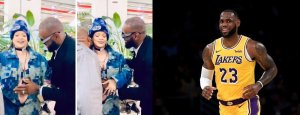 Ifoto ya LeBron James afashe ku nda ya Rihana ikomeje kuvugisha benshi ku Isi