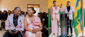 Umukonyine wamenyekanye muri Filime 'Umuturanyi' yasezeranye imbere y'amategeko n'umukunzi we(Amafoto)