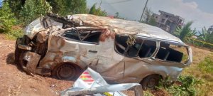 Nyarugenge: Impanuka y'imodoka yaguyemo abantu batanu