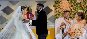 Ihere ijisho amafoto utabonye yaranze ubukwe bwa Bijoux n'umuhanzi Lionel Sentore [AMAFOTO]