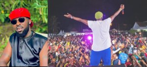 Eddy Kenzo yavuze icyamuteye gutera Microphone umufana wamwubahutse