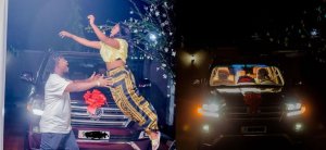 Bruce Melodie yahaye impano y'imodoka umugore we wizihiza isabukuru y'amavuko(AMAFOTO)