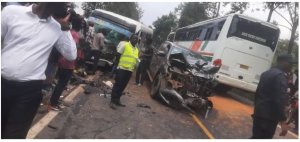 Kamonyi: Habereye impanuka y'imodoka ikomeye