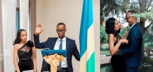 Umunyamukuru Baker Samuel yasezeranye imbere y'amategeko n'umukunzi we [AMAFOTO]