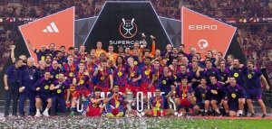 FC Barcelona yatsinze Real Madrid yisubiza Super Cup ya Espagne (Amafoto)