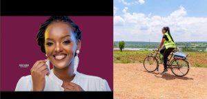 AMAFOTO:Miss Aurore yatunguranye anyonga igare