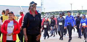  Madamu Jeannette Kagame na mugenzi we, Margaret Kenyatta bitabiriye Kigali Marato 2022(AMAFOTO)