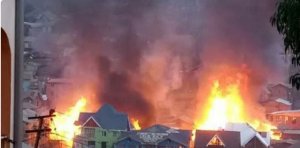 RDC:Inzu zisaga 100 zatikiriye mu nkongi y'umuriro muri Kivu y'Epfo 3 barapfa