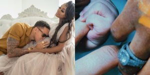 Umuhanzi Vanessa Mdee na Rotimi bibarutse imfura yabo [AMAFOTO]