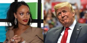 Donald Trump yibasiye bikomeye umuhanzikazi Rihanna