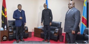 Perezida Kagame yaganiriye na Lourenço wanoherereje Tshisekedi ubutumwa bwanditse