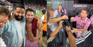 Messi yongeye kwandika amateka muri Amerika ashimisha ibyamamare birimo DJ Khaled[AMAFOTO]