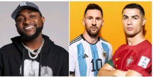 Bwa mbere Davido yahishuye umukinnyi w'umuhanga hagati ya Messi na Cristiano