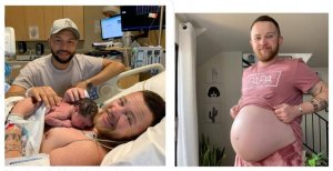 Umugabo wa mbere mu mateka watwise amezi 9 umwana akanamwibaruka yatangaje agahinda yatewe n'abaganga