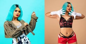 Umuhanzikazi nyarwanda Sunny yahawe inkwenene kubera ibirungo yagaragaye yisize 'Makeup'[AMAFOTO]