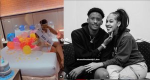 Rutahizamu w'Amavubi Abeddy ari kwitegura imfura ye na Miss Kagame Vanessa [AMAFOTO]