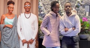 Emmy ari mu byishimo byo kwakira umugore we muri America nyuma y'umwaka bakoze ubukwe