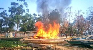 Amato yaketswe kwinjiza inyeshyamba mu Burundi yatwitswe n'abasirikare