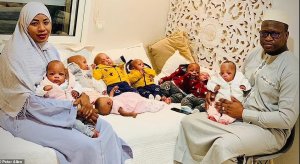 Ba banya Mali babyaye abana 9 icyarimwe bashyize hanze amafoto yabo ku nshuro ya mbere