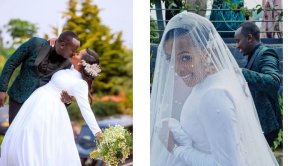 AMAFOTO:Reba ibihe byiza byaranze ubukwe bw'umunyamakuru Uwimana Clarisse