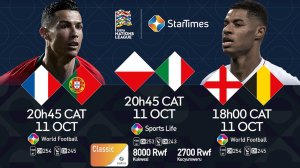 Startimes izerekana imikino izahuza ibihugu bikomeye I burayi muri UEFA Nations League 