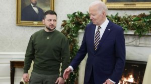 Perezida Biden yasezeranyije ikintu gikomeye mugenzi we Zelensky wasuye USA
