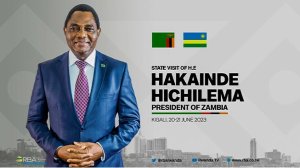 Perezida Hichilema wa Zambia yageze i Kigali mu uruzinduko rw'iminsi 2 