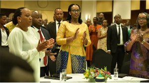 Madamu wa Perezida Kagame yitabiriye amasengesho yo gusengera igihugu