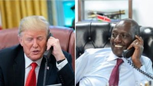 Ruto yahaye abandi umwitangirizwa aterefona Trump baravugana