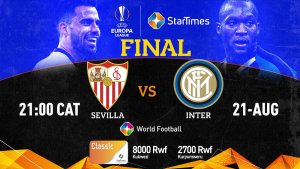 Kurikira Final ya Europa League kuri StarTimes: Sevilla vs Inter