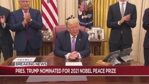 Perezida Donald Trump ku rutonde rw' abahatanira igihembo cy'amahoro