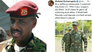 Umubano ukomeje kuba mwiza hagati y'umuhungu wa Museveni na Perezida Kagame