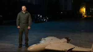 Ukraine: Perezida Zelensky yashinje Uburusiya kuboherezaho drone 30 mu minsi ibiri 